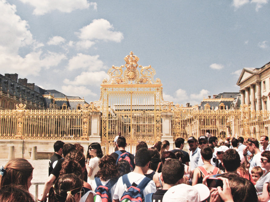 Fachada do Palácio de Versalhes
