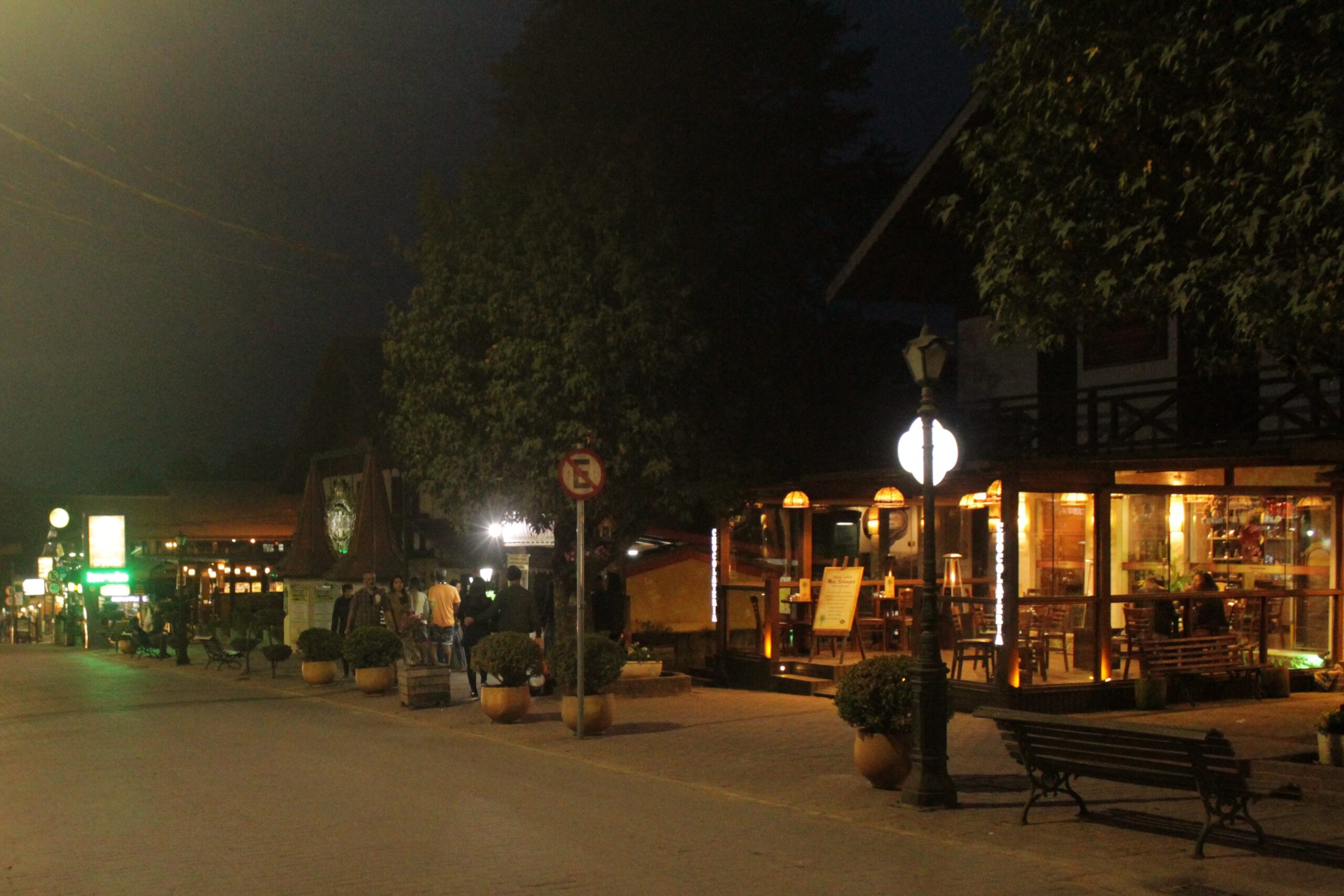 Avenida Monte Verde durante a noite