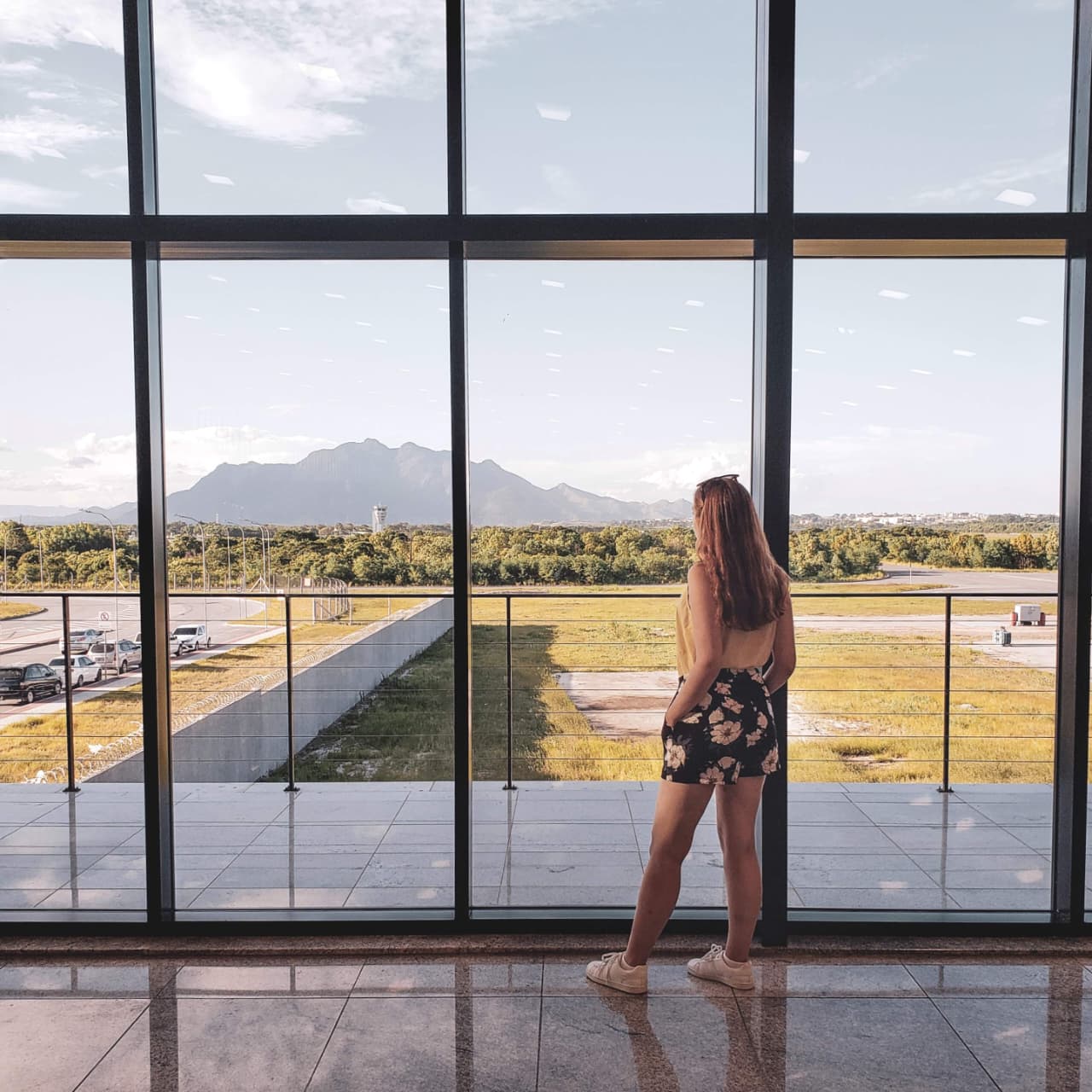 Vista do aeroporto de Vitória