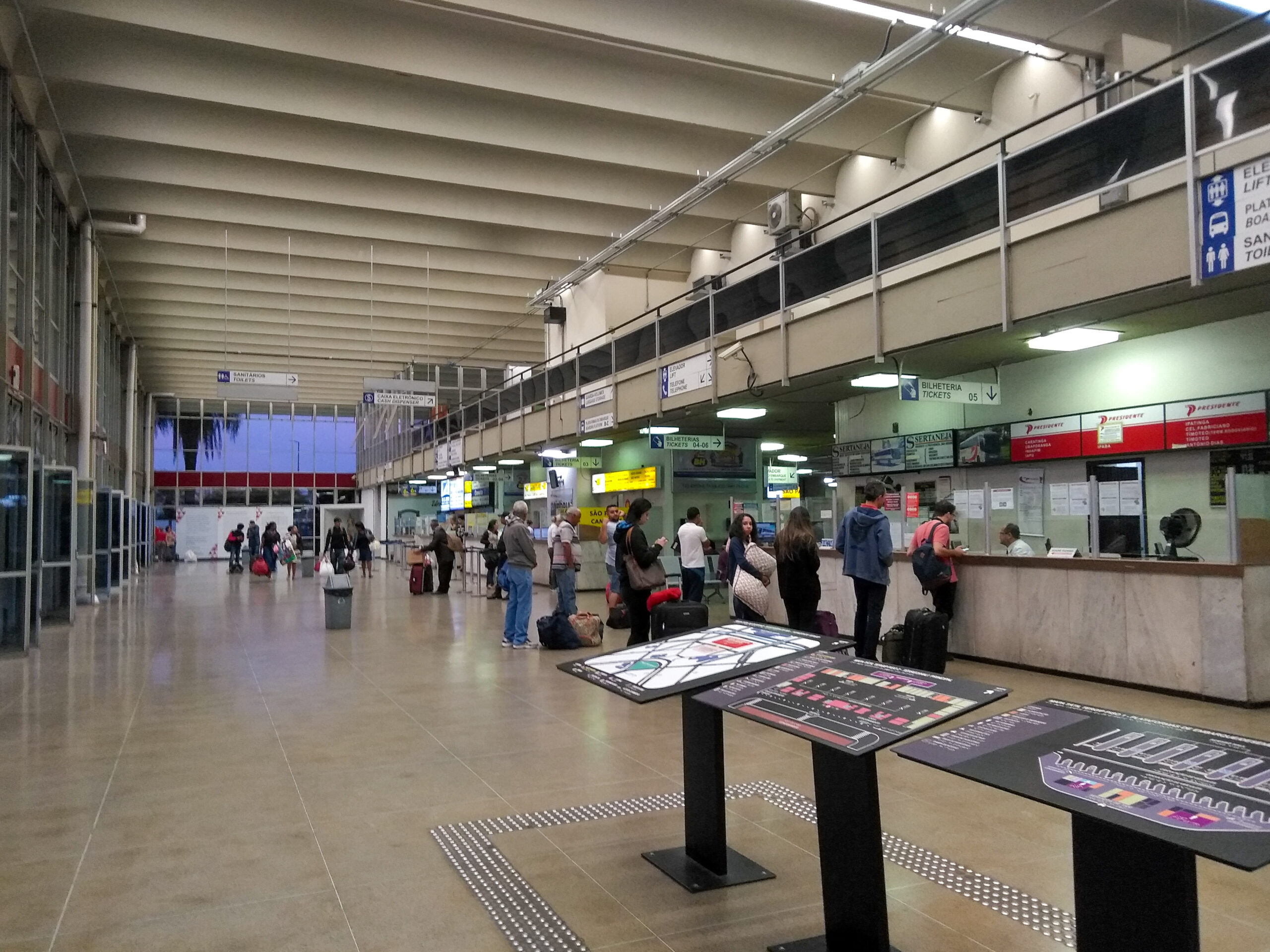 Interior da rodoviária de Belo Horizonte