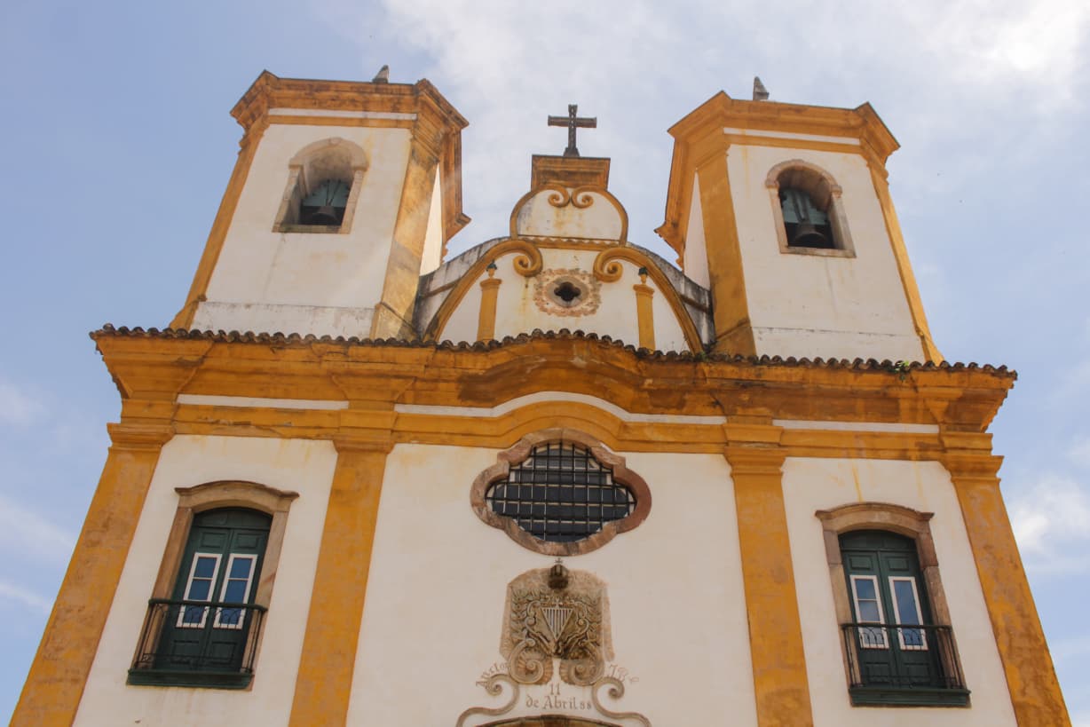 Fachada da Igreja de Nossa Senhora das Mercês e dos Perdões em Ouro Preto