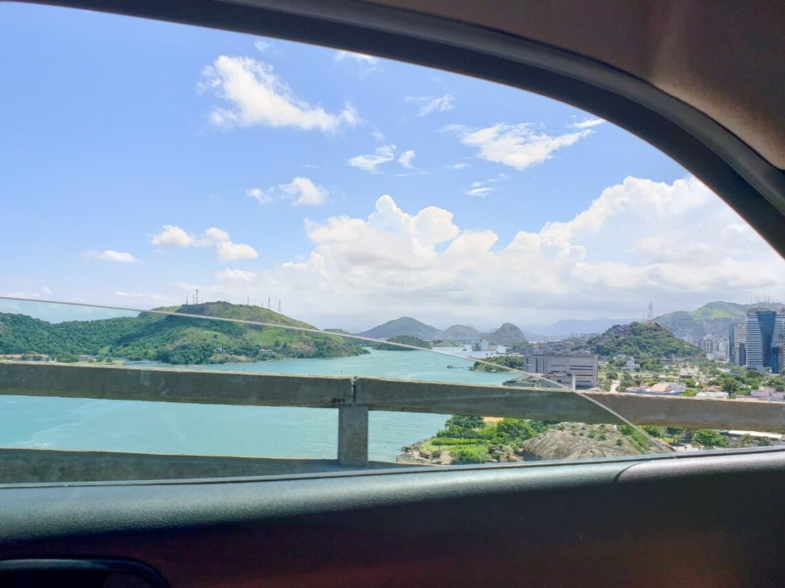 Vista do Uber, uma das melhores formas de se locomover em Vitória
